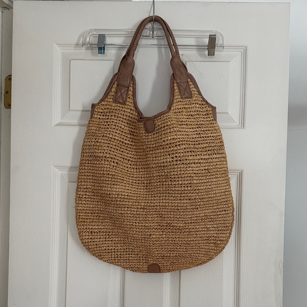Flora Bella Woven Tote Bag